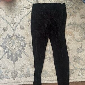 Velvet black leggings size L